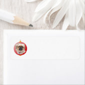 Prettig kerstfeest Pekingees Etiket (Insitu)