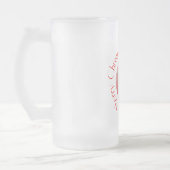 Prettig kerstfeest Pekingees Matglas Bierpul (Links)