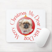 Prettig kerstfeest Pekingees Muismat (Met muis)