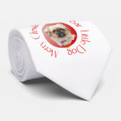 Prettig kerstfeest Pekingees Stropdas (Opgerold)
