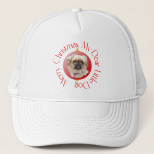Prettig kerstfeest Pekingees Trucker Pet