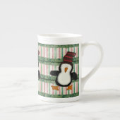 Prettig kerstfeest, Penguin Stripe Porselein Kop (Rechts)