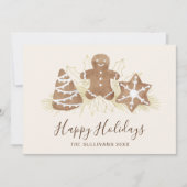 Prettig Kerstfeest Peperkoek Feestdagenkaart (Voorkant)