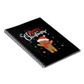 Prettig kerstfeest peperkoek | kerstkoek notitieboek (Rechterzijde)