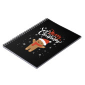 Prettig kerstfeest peperkoek | kerstkoek notitieboek (Linkerzijde)