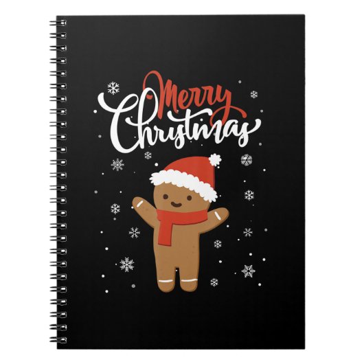 Prettig kerstfeest peperkoek | kerstkoek notitieboek (Voorkant)