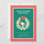 Prettig kerstfeest Pepermunt Kerstkrans Feestdagenkaart (Voorkant)