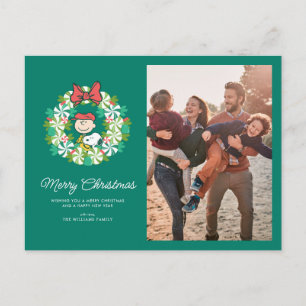 Prettig Kerstfeest   Pepermunt Krans Feestdagenkaart