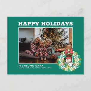 Prettig Kerstfeest   Pepermunt Krans Feestdagenkaart