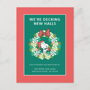 Prettig kerstfeest pepermunt vakantieslinger feestdagenkaart