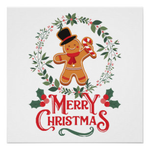 Prettig kerstfeest perfect poster