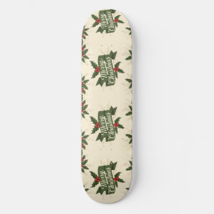 Prettig kerstfeest persoonlijk skateboard