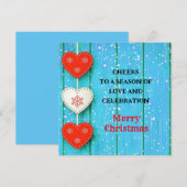 "Prettig Kerstfeest" Persoonlijke ansichtkaart Feestdagenkaart (Voorkant / Achterkant)