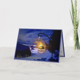 Prettig Kerstfeest Persoonlijke Duitse Kerstmis Kaart