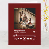 Prettig kerstfeest Persoonlijke foto groetkaart Kaart (Gele Bloem)