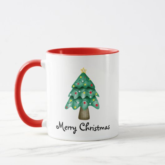 Prettig kerstfeest Persoonlijke foto Mok (Links)