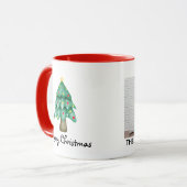 Prettig kerstfeest Persoonlijke foto Mok (Voorkant links)
