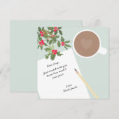 Prettig kerstfeest  Persoonlijke notitie aangepast Notitiekaartje (Voorkant / Achterkant)