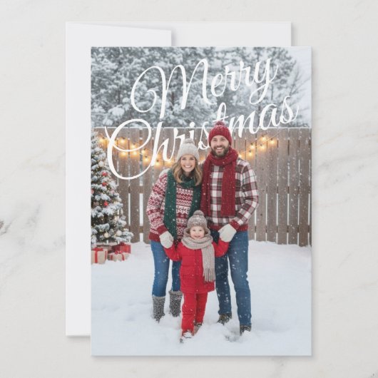 Prettig kerstfeest PhotoPop kaart (Voorkant)