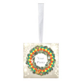 Prettig kerstfeest Pickleball 1 Aangepaste kubus k Ornament (Rechts)
