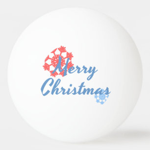 Prettig kerstfeest pingpongbal