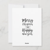 Prettig kerstfeest Pinguïn kerstkaart (Achterkant)