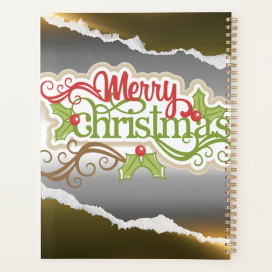 Prettig kerstfeest planner (Achterkant)
