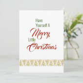 Prettig Kerstfeest Plat Kaart (Staand voorkant)