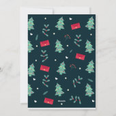 Prettig kerstfeest plat kerstkaart (Achterkant)