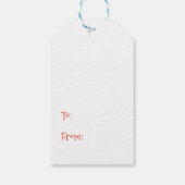 Prettig kerstfeest poes kat cadeaulabel (Achterkant)