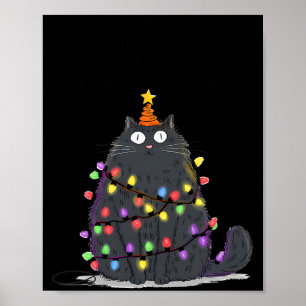 Prettig kerstfeest Poezen Kattenboom Liefhebbers S Poster