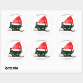 prettig kerstfeest poezen kerst sticker (Vel)