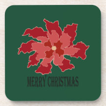 Prettig kerstfeest poinsettia