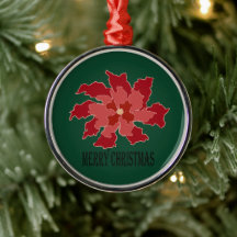 Prettig kerstfeest poinsettia