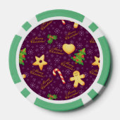 Prettig kerstfeest Pokerfiches Poker Chips (Achterkant)