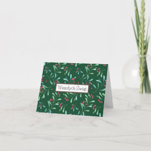 Prettig Kerstfeest, Poolse kerstkaart Kaart