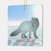 Prettig Kerstfeest - Poolvos Keramisch Ornament (Links)