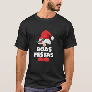 Prettig kerstfeest Portugal Portugees Gelukkig ker T-shirt