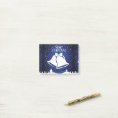 Prettig kerstfeest post-it® notes (Op bureau)