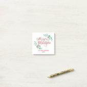 Prettig kerstfeest post-it® notes (Op bureau)