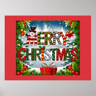 Prettig kerstfeest  poster