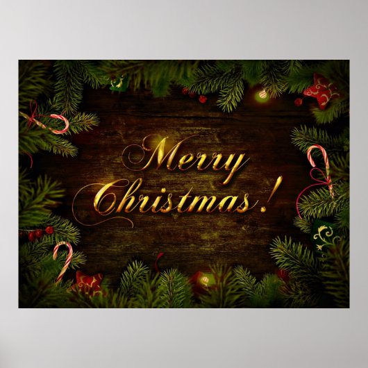 Prettig kerstfeest poster (Voorkant)