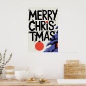 Prettig kerstfeest poster (Keuken)