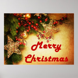 Prettig kerstfeest poster