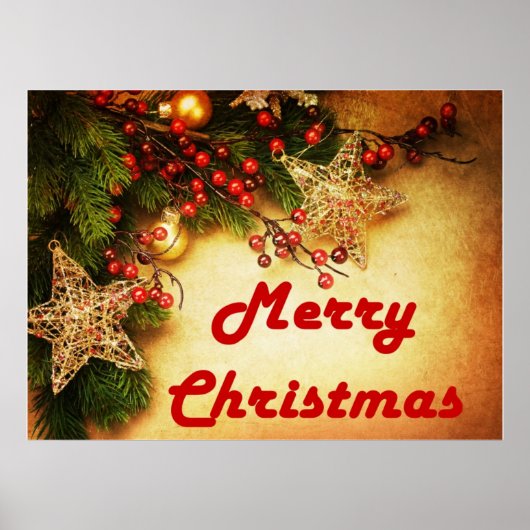 Prettig kerstfeest poster (Voorkant)