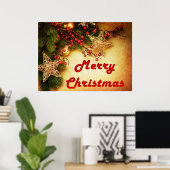 Prettig kerstfeest poster (Thuiskantoor)