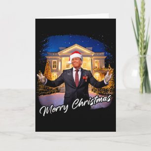 Prettig kerstfeest – President Trump Kerstman Grap Kaart