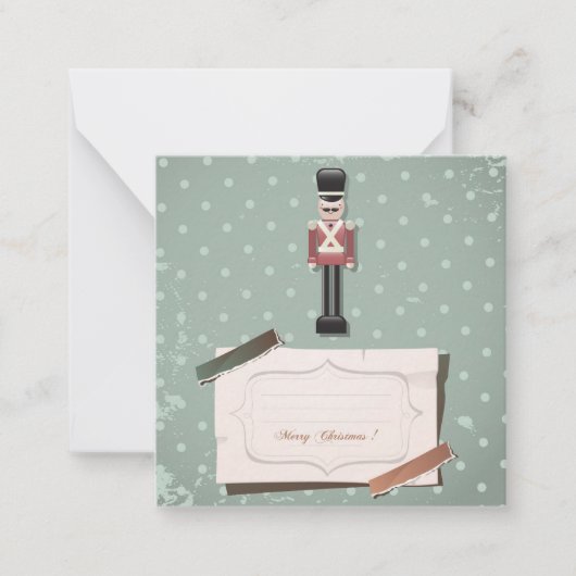 Prettig kerstfeest/prettig eindejaar notitiekaartje (Voorkant)