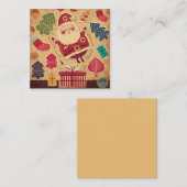 Prettig kerstfeest/prettige feestdagen notitiekaartje (Voorkant / Achterkant)