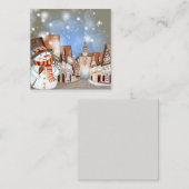 Prettig kerstfeest/prettige feestdagen notitiekaartje (Voorkant / Achterkant)